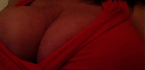  Sneak peak of my boobies